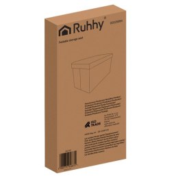 Pufa welurowa szara 60x30x30 cm Ruhhy 25994