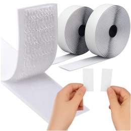 Rzep samoprzylepny biały 5m x 2,5cm Ruhhy 25999