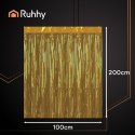 Kurtyna dekoracyjna 2x1m złota Ruhhy 26173