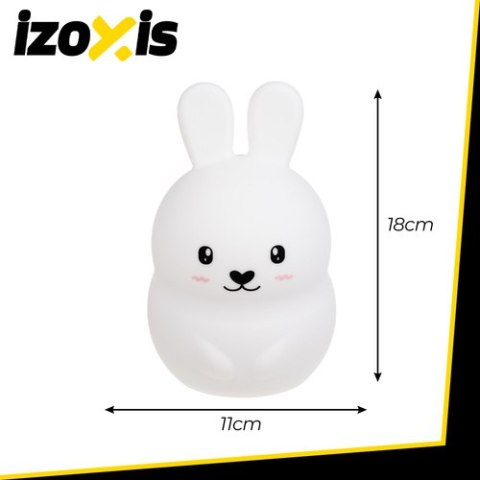 Lampka nocna RGB z pilotem - królik Izoxis 26204