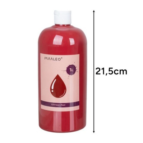 Farby plakatowe- zestaw 12szt x1L Maaleo 26345