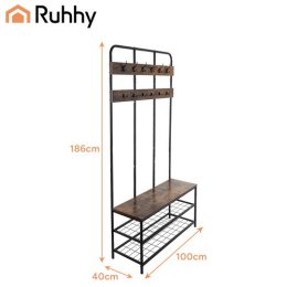Regał stojący z wieszakiem 182cm Ruhhy 27036
