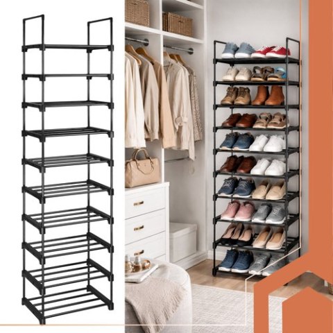 Półka na buty 10 poziomowa 45x30x174cm Ruhhy