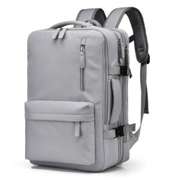 Plecak podróżny, kabinowy do samolotu, wodoodporny z USB, 44x30x16/26cm PL176