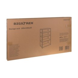 Regał magazynowy - czarny 180x100x60 Bigstren