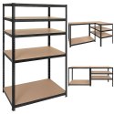 Regał magazynowy - czarny 180x100x60 Bigstren
