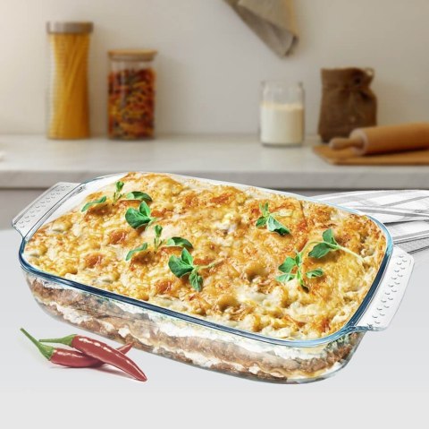Brytfanna szklana żaroodporna do pieczenia naczynie duże 5.0L MAESTRO MR-5250