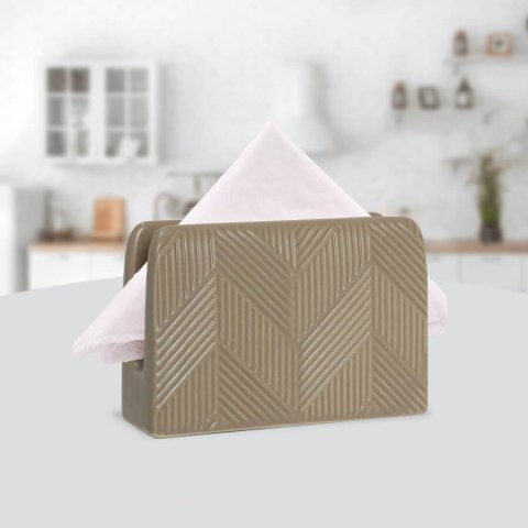 Ceramiczny serwetnik stojak na serwetki Geometry Beige MAESTRO MR-20004-44