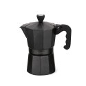 Kawiarka aluminiowa na gaz 3 filiżanki 150ml czarna MAESTRO MR-1666-3-BLACK