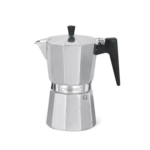 Kawiarka aluminiowa na gaz duża 9 filiżanek 450ml srebrna MAESTRO MR-1666-9