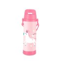 Kubek termiczny dla dzieci dziecka ze słomką 500ml jednorożec MAESTRO MR-1640-50-C