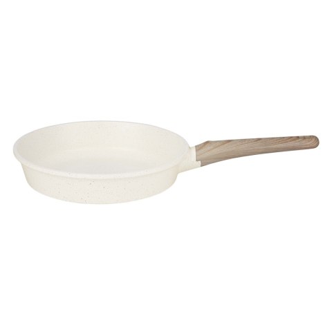 Patelnia granitowa marmurkowa NON-STICK indukcja gaz 20cm beżowa BRUNBESTE BB-5535