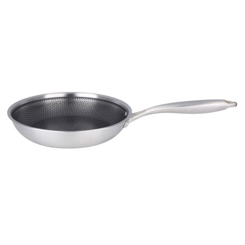Patelnia stalowa ze stali nierdzewnej indukcja plaster miodu 20CM BRUNBESTE BB-5548