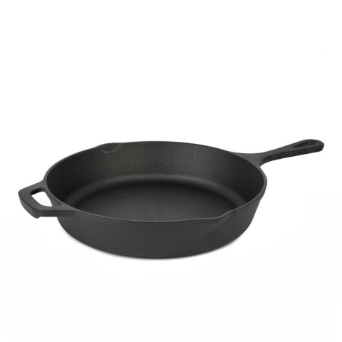 Patelnia żeliwna 31cm z nakładką silikonową na uchwyt KRISBERG KS-7739