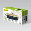 Podgrzewacz do jedzenia potraw na świeczki prostokątny czarny 38.75cm 2.8L MAESTRO MR-11561-73