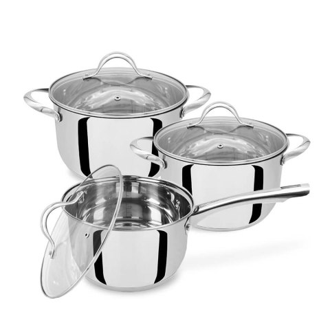 Zestaw garnków garnki komplet 6-ele 1.8L / 2.5L / 3.4L MAESTRO MR-3519-6M