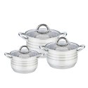 Zestaw garnków garnki komplet 6-ele 2.9L / 5.1L / 6.5L MAESTRO MR-3513-6L