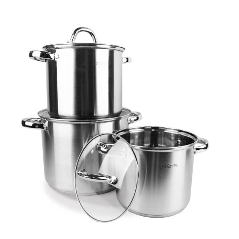 Zestaw garnków garnki komplet 6-ele 3.5L / 4.5L / 8L MAESTRO MR-2023