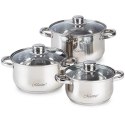 Zestaw garnków garnki komplet 6-ele 3L / 4L / 5L MAESTRO MR-2020-6XL