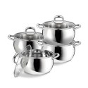Zestaw garnków garnki komplet 8-ele 2L / 2.8L / 3.8L / 6.4L MAESTRO MR-3515-8