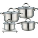 Zestaw garnków garnki komplet 9-ele 1.5L / 2L / 3L / 5L MAESTRO MR-2021