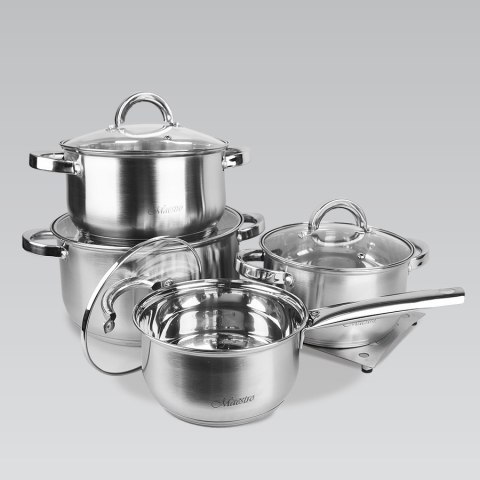 Zestaw garnków garnki komplet 9-ele 1.5L / 2L / 3L / 5L MAESTRO MR-2021