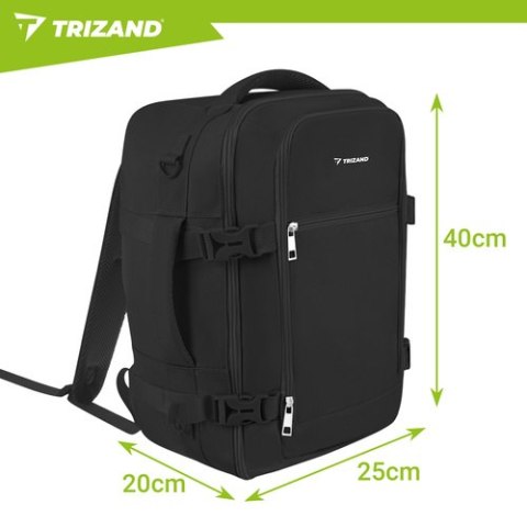 Plecak turystyczny 40x25x20cm czarny Trizand