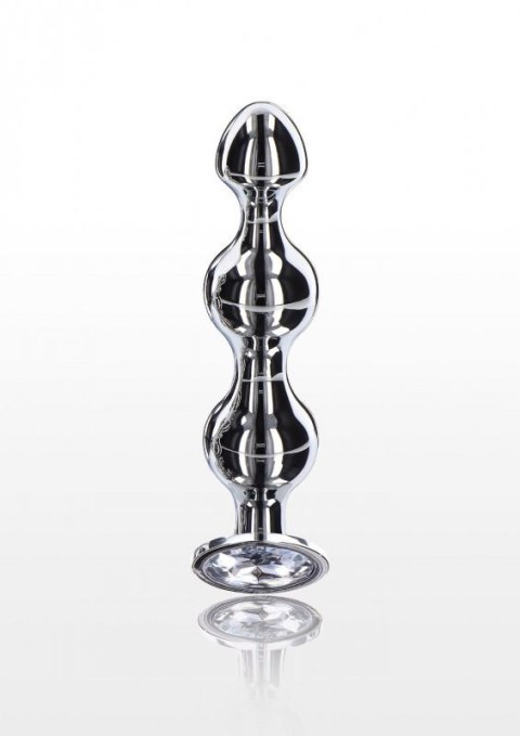 Diamond Star Beads Large Silver