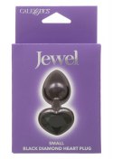 Diamond Heart Plug Small Black