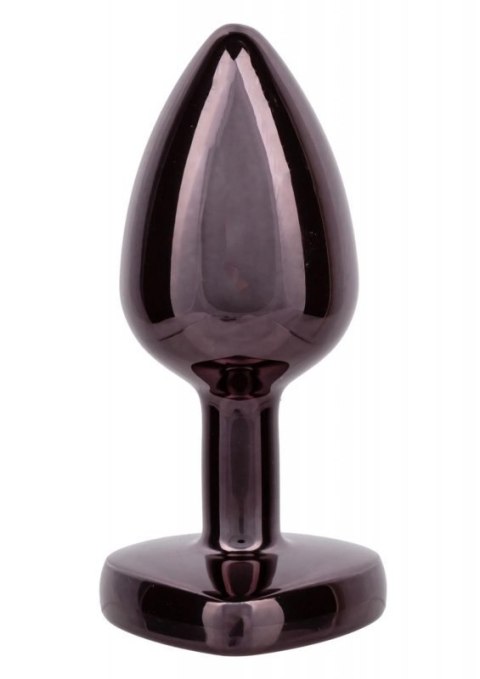 Diamond Heart Plug Small Black