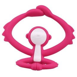 Gryzak małpka dark pink MOMBELLA