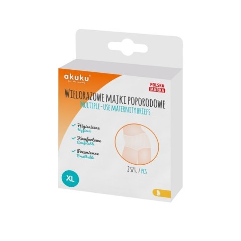Majtki siatkowe wielorazowe rozmiar xl AKUKU