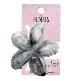 Spinka do włosów klamra XL kwiat Perłowy melanż 7,5x8cm SP346