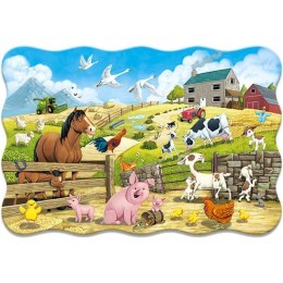 Puzzle 20el.maxi animals farm CASTOR