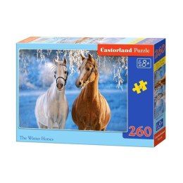 Puzzle 260 el. winter horses CASTOR