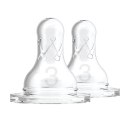 Smoczki 3 standard silicon 2 szt 6m+ DR BROWNS