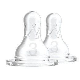 Smoczki 3 standard silicon 2 szt 6m+ DR BROWNS