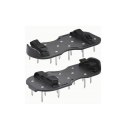Aerator sandałowy z kolcami, wertykulator na buty, duzy, czarny AS03
