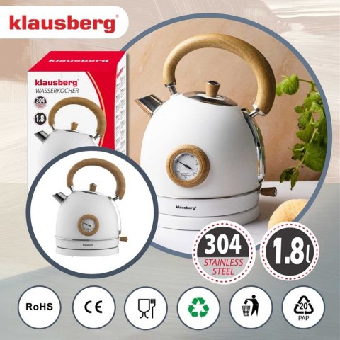 CZAJNIK ELEKTRYCZNY 1,8L Z TERMOMETREM KLAUSBERG KB-9007 RETRO