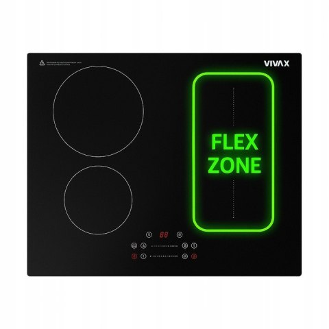 Płyta indukcyjna zabudowy 60cm BH-04MFZIN BOOST TIMER FLEX ZON PÓL 2+3