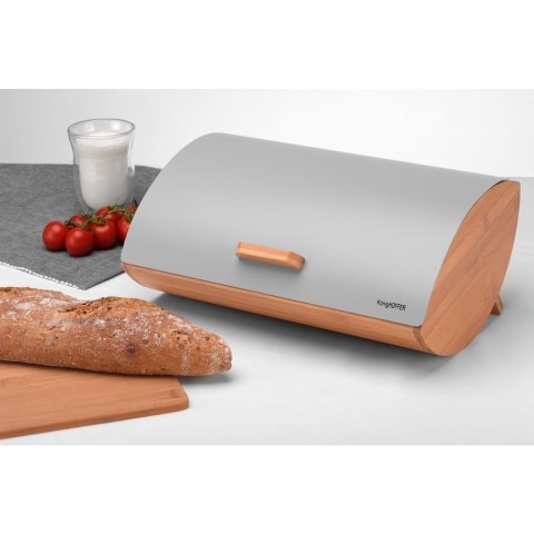 Chlebak bambusowo-stalowy KONIGHOFFER cosmic tdr-1210 - szary