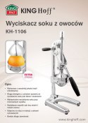 Wyciskarka profesjonalna do cytrusów KINGHOFF KH-1106