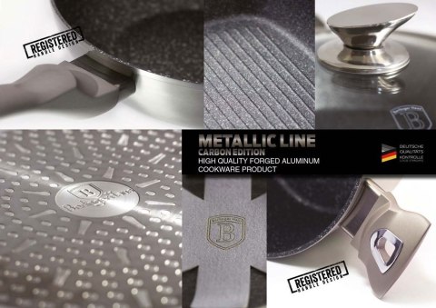 Zestaw garnków BERLINGER HAUS Metallic Line Carbon 9 ele. BH-1227-N