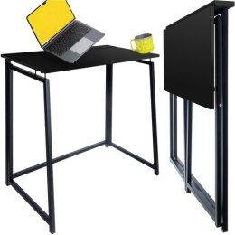 Biurko składane drewniane czarne Ruhhy 26117