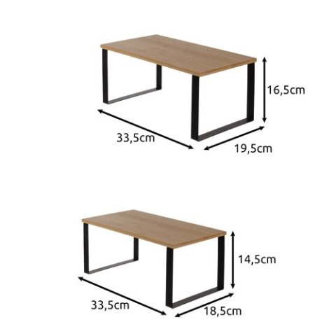 Półka kuchenna bambusowa - 2 szt. Ruhhy 25661