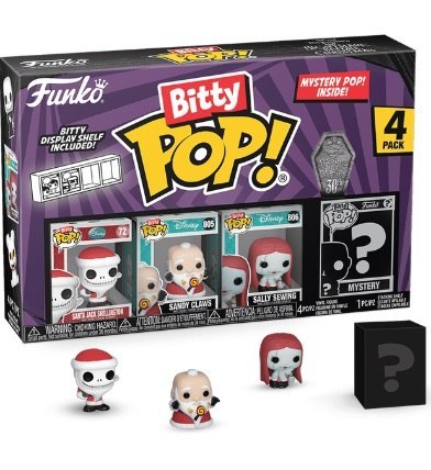 Funko Bitty POP! TNBC Santa Jack 2cm 4pak outlet