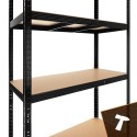 Regał magazynowy - czarny 220x100x45 Bigstren