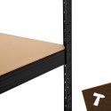 Regał magazynowy - czarny 220x100x45 Bigstren