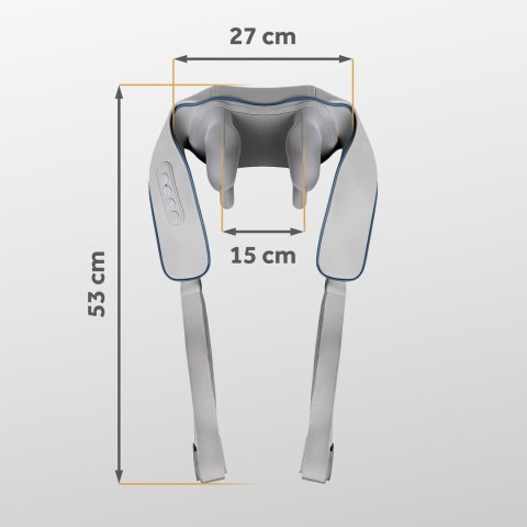 Masażer do pleców szyi karku shiatsu 3 tryby ogrzewanie bezprzewodowy Neo-Sport NS-505