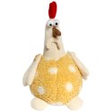 KOGUT OZDOBA Z MATERIAŁU KOGUT FOLKLOR WIELKANOC ŻÓŁTY 25 CM